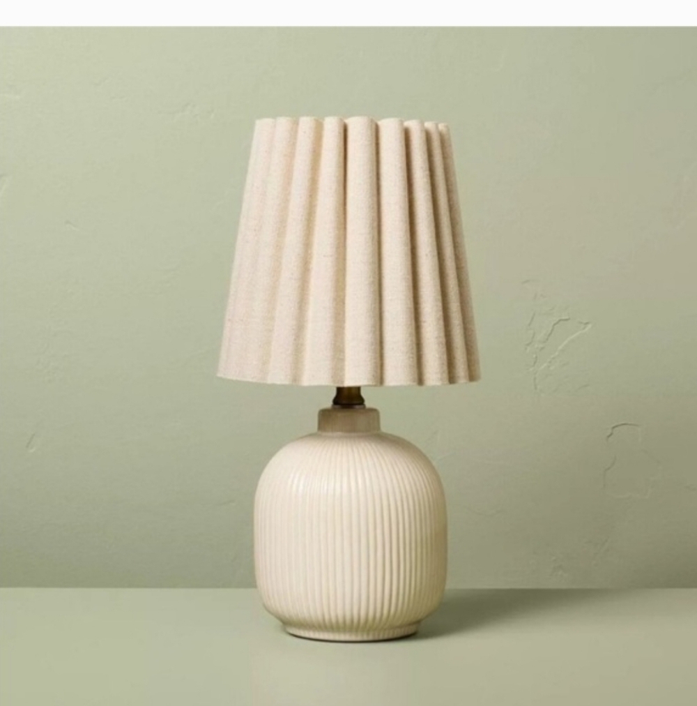 Fluted bubble Pleated Small Lamp Hearth & Hand